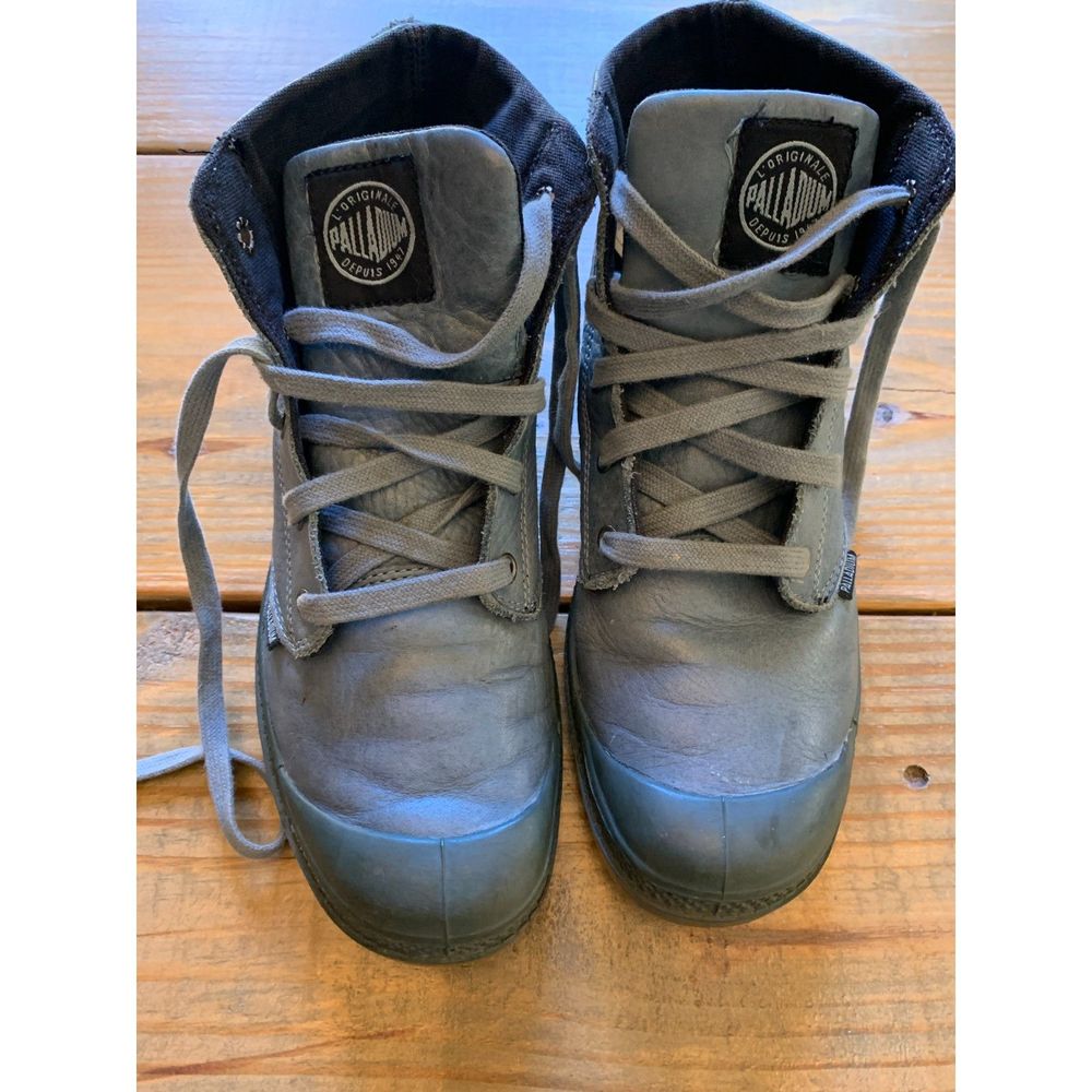 Palladium Leather Boots Teal Women's 9